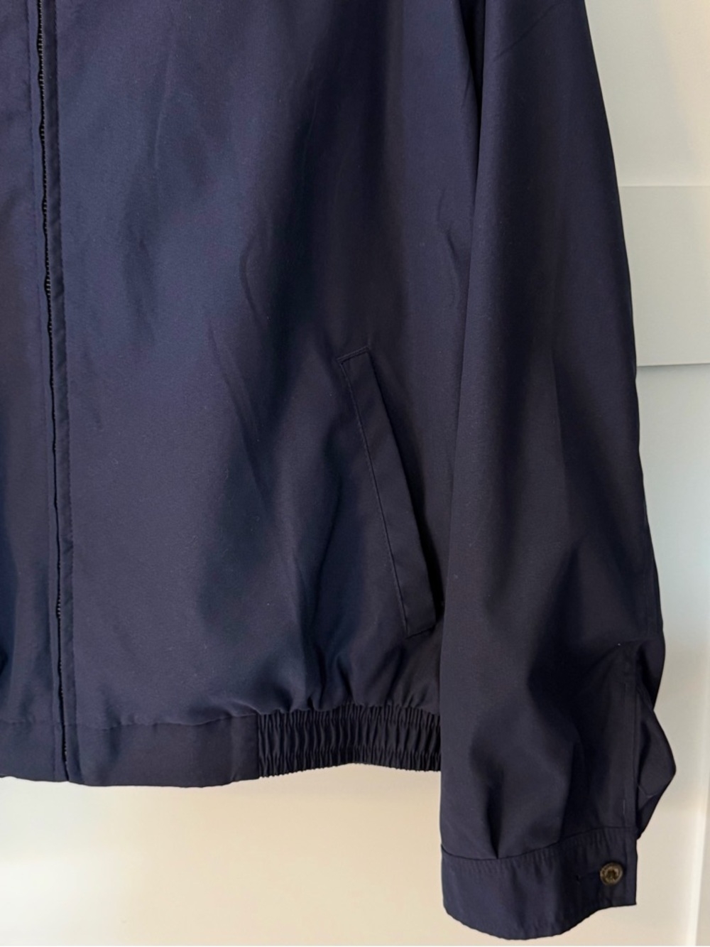 Vintage 90’s Polo by Ralph Lauren Men's Navy Harrington Bomber Jacket XL - Picture 2 of 10